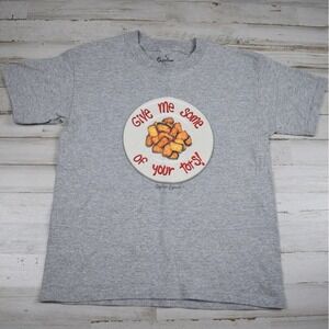 Vintage Napoleon Dynamite Gimme Your Tots T-shirt Youth Small Gray Graphic Tee